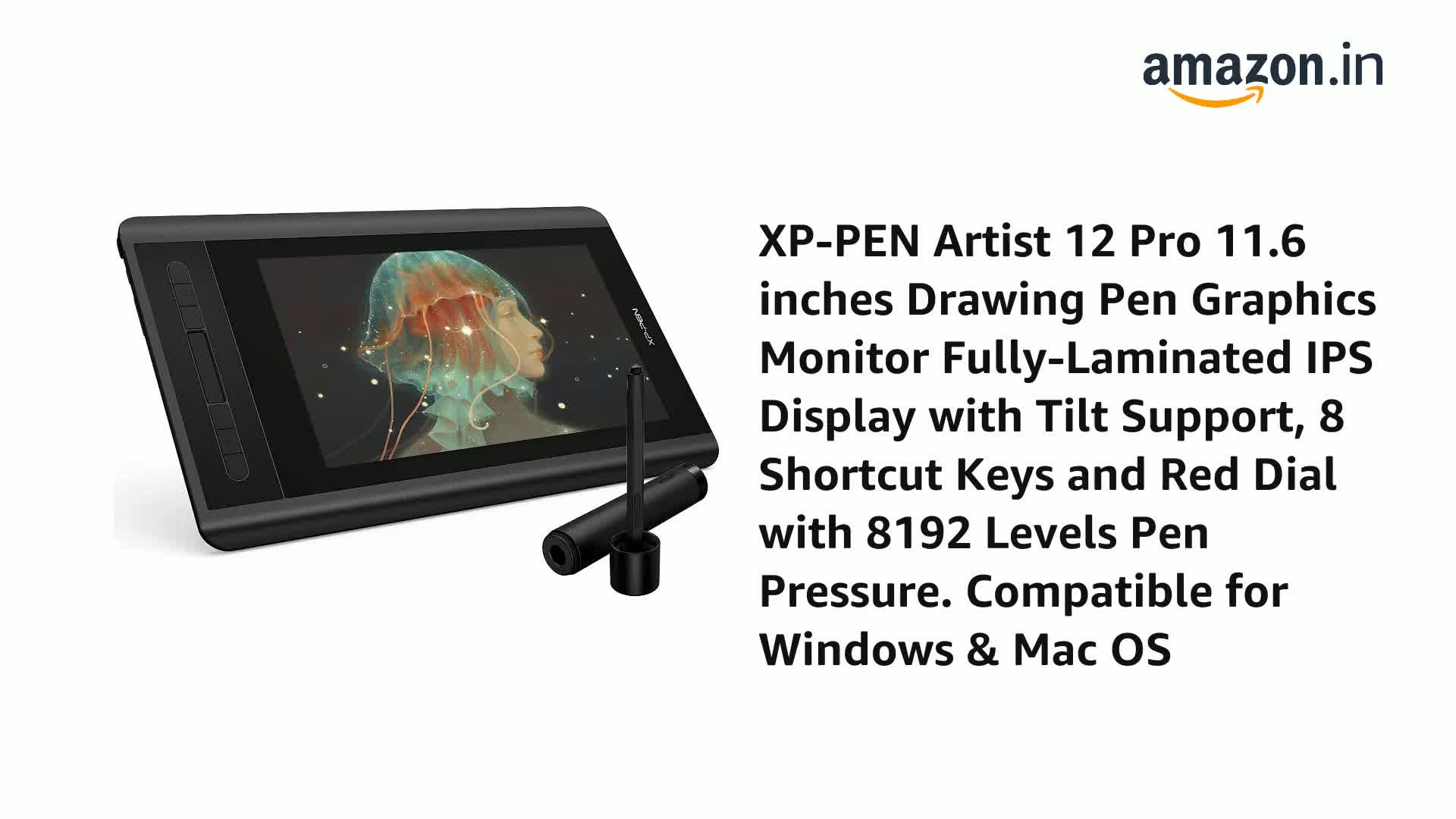 Amazon.in: Buy XP-PEN Artist 12 Pro 11.6 inches Drawing Pen